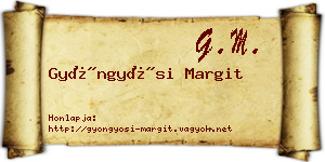 Gyöngyösi Margit névjegykártya