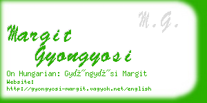 margit gyongyosi business card